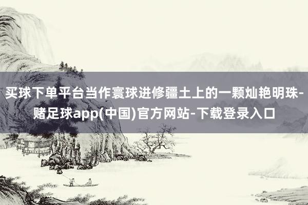 买球下单平台当作寰球进修疆土上的一颗灿艳明珠-赌足球app(中国)官方网站-下载登录入口