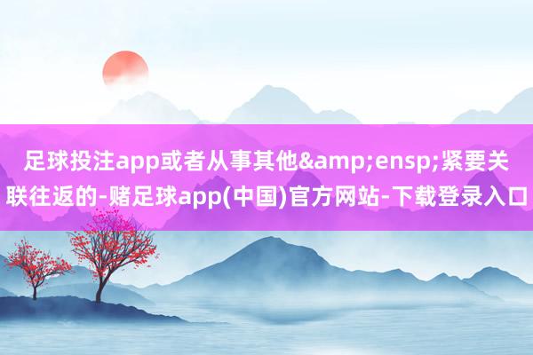 足球投注app或者从事其他 紧要关联往返的-赌足球app(中国)官方网站-下载登录入口
